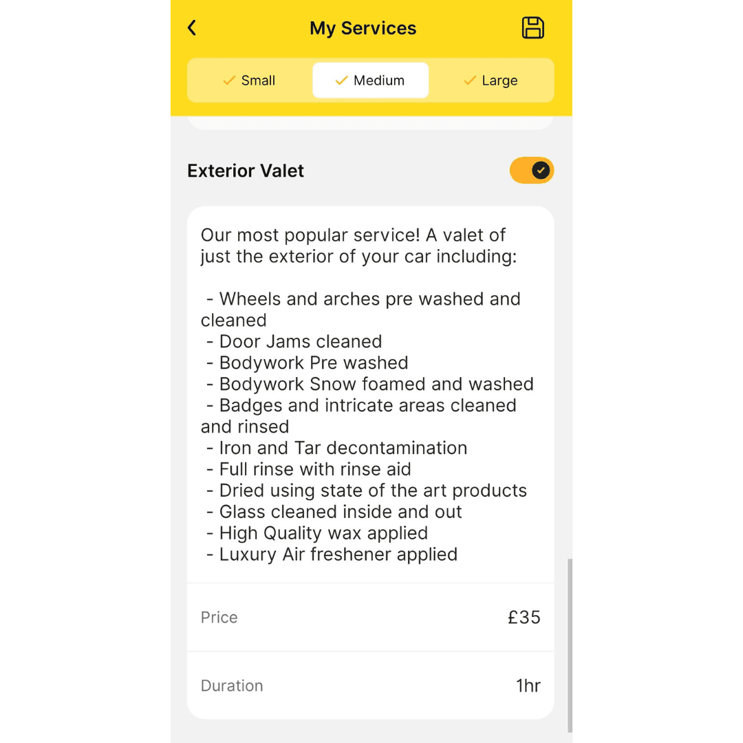 Service description example